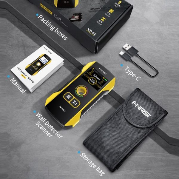 FNIRSI Multifunctional Wall Wire And Metal Rebar Detector (WD-02) - Image 13