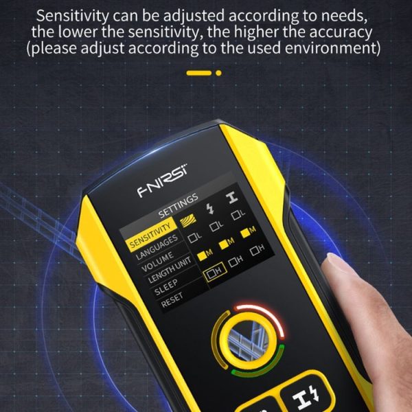 FNIRSI Multifunctional Wall Wire And Metal Rebar Detector (WD-02) - Image 6