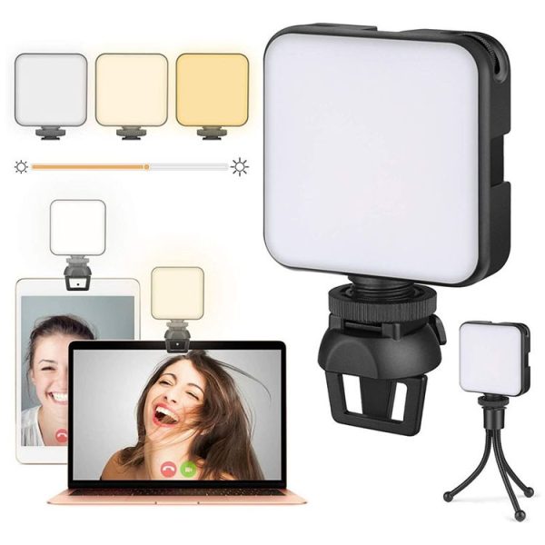 W64 64LEDs Video Conferencing Mobile Laptop Live Fill Light Photography Pocket Lamp, Spec: Clip Set - Image 2