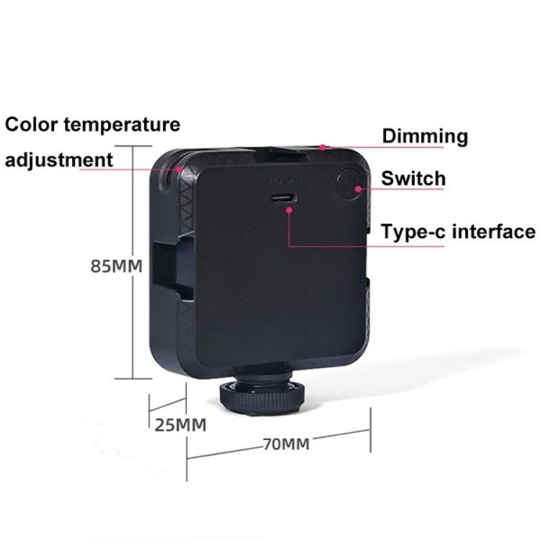 W64 64LEDs Video Conferencing Mobile Laptop Live Fill Light Photography Pocket Lamp, Spec: Clip Set - Image 3