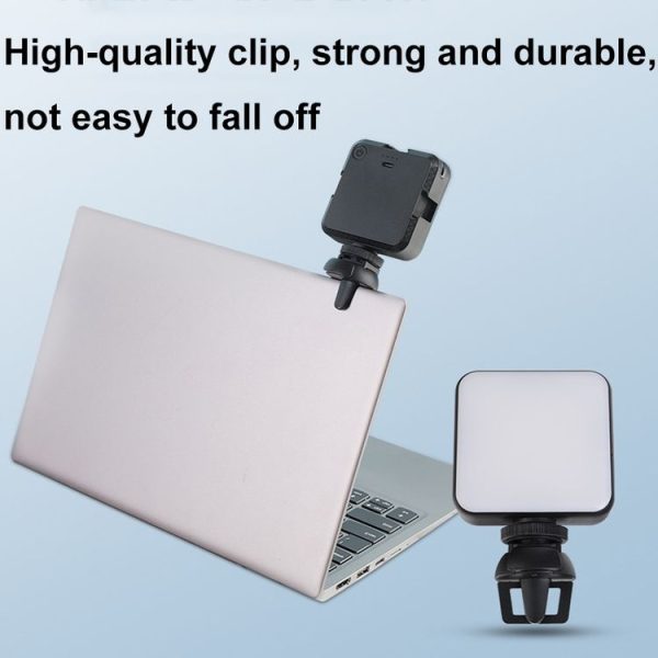W64 64LEDs Video Conferencing Mobile Laptop Live Fill Light Photography Pocket Lamp, Spec: Clip Set - Image 8