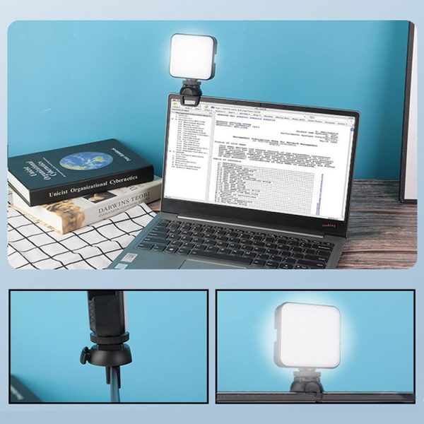 W64 64LEDs Video Conferencing Mobile Laptop Live Fill Light Photography Pocket Lamp, Spec: Clip Set - Image 9