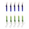 5pcs Spring Key Rope Plastic Keychain Environmentally Friendly Elastic Chain (Colorful Random Delivery)