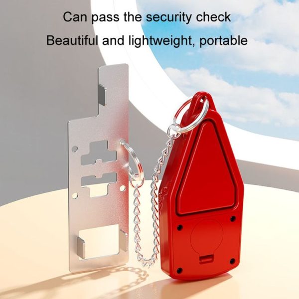 Door Stopper Home Burglary Girls Live Alone Security Lock Inside Opening Door Plug, Style: Without Alarm - Image 5