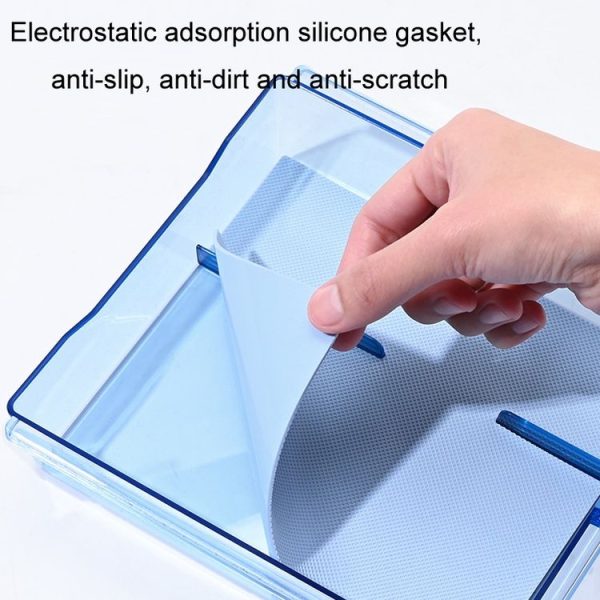 2023.9 Tesla Model3 Silicone Double-Layer Storage Box, Color: Black Central Control - Image 5