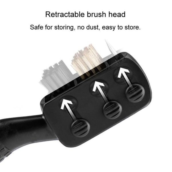 PGM SZ008 Golf Club Brush Retractable Multifunctional Cleaning Brush Golf Accessories (Black) - Image 4