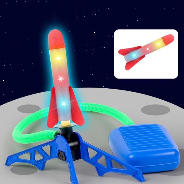 Outdoors Children Stepping-on Rockets Pop-up Rocket Toy, Spec: Launcher+1 Light Rocket