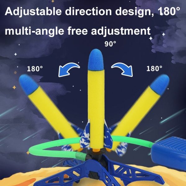 Outdoors Children Stepping-on Rockets Pop-up Rocket Toy, Spec: Launcher+1 Light Rocket - Image 7