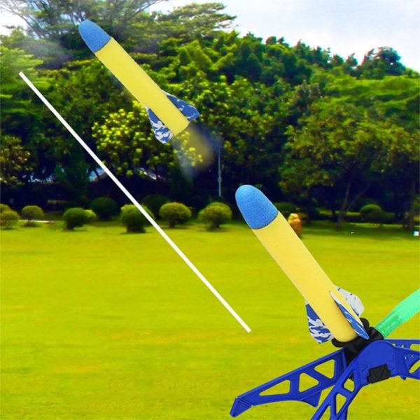 Outdoors Children Stepping-on Rockets Pop-up Rocket Toy, Spec: Launcher+1 Light Rocket - Image 8