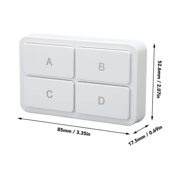 Zigbee Tuya 4-key Situational Remote Control Smart Switch (YSB34) - Image 3