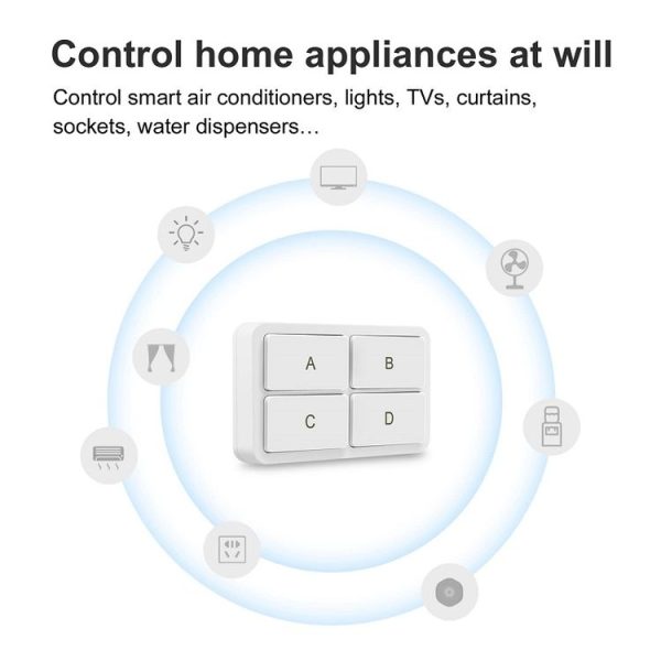 Zigbee Tuya 4-key Situational Remote Control Smart Switch (YSB34) - Image 4