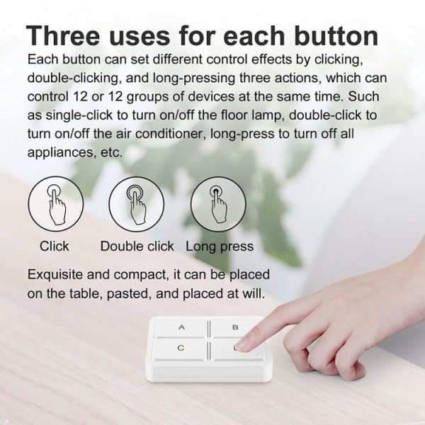 Zigbee Tuya 4-key Situational Remote Control Smart Switch (YSB34) - Image 7