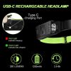 Fluorescent Belt Sensor Headlight Outdoor Running and Cycling Head Torch (White+Yellow Light) - Image 10