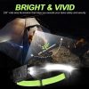Fluorescent Belt Sensor Headlight Outdoor Running and Cycling Head Torch (White+Yellow Light) - Image 8