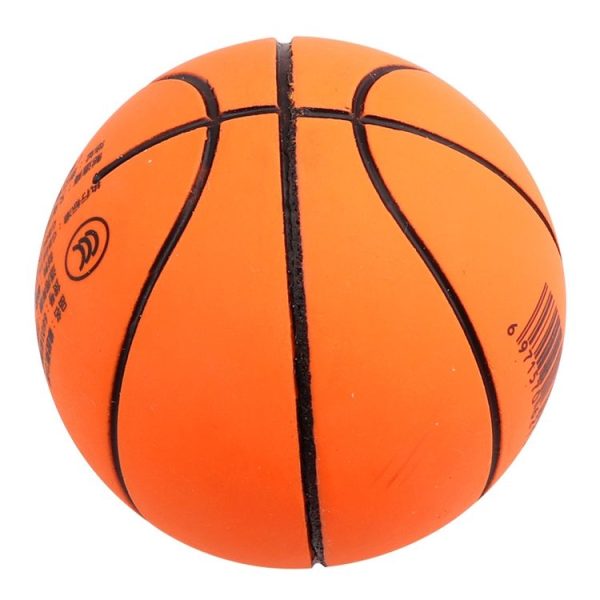 2pcs 6CM Mini Rubber Basketball Decompression Vent High Elastic Toy (Orange)