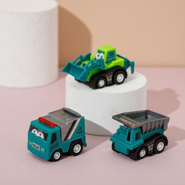 8pcs / Set Mini Engineering Team Pull-back Car Children Toys (2831A) - Image 3