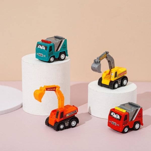 8pcs / Set Mini Engineering Team Pull-back Car Children Toys (2831A) - Image 4