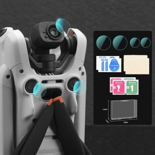 DJI Mini 4 Pro Sensor / Lens Tempered Film Anti-scratch Protector, Spec: 1 Set - Image 2