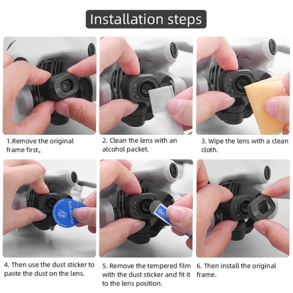 DJI Mini 4 Pro Sensor / Lens Tempered Film Anti-scratch Protector, Spec: 1 Set - Image 5