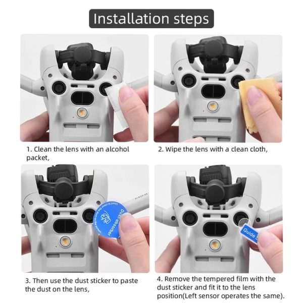 DJI Mini 4 Pro Sensor / Lens Tempered Film Anti-scratch Protector, Spec: 1 Set - Image 6