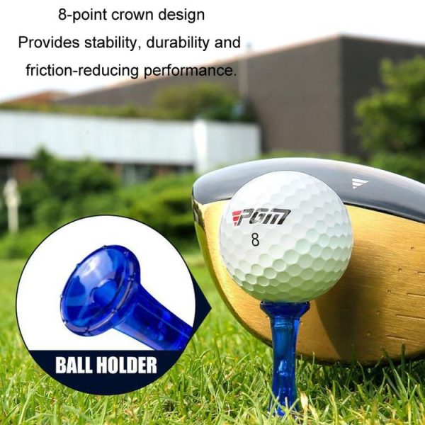 20pcs / Box PGM QT024 Golf Ball Tee Competition Ball Studs 8 Point Crown Tip Durable Anti-Hitting (Yellow) - Image 7