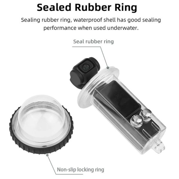 DJI Osmo Pocket 3 BRDRC 40m Depth Waterproof Case Diving Housing Cover (Transparent Handle) - Image 11