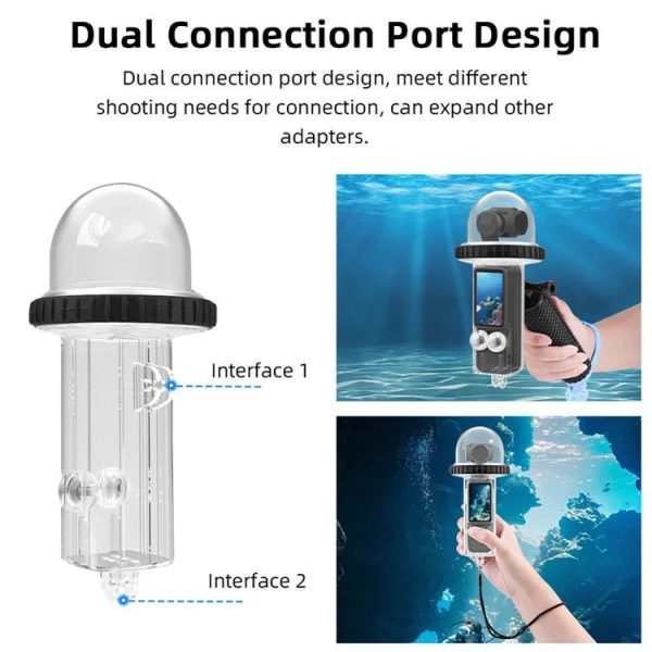 DJI Osmo Pocket 3 BRDRC 40m Depth Waterproof Case Diving Housing Cover (Transparent Handle) - Image 5
