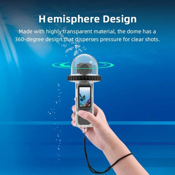 DJI Osmo Pocket 3 BRDRC 40m Depth Waterproof Case Diving Housing Cover (Transparent Handle) - Image 6