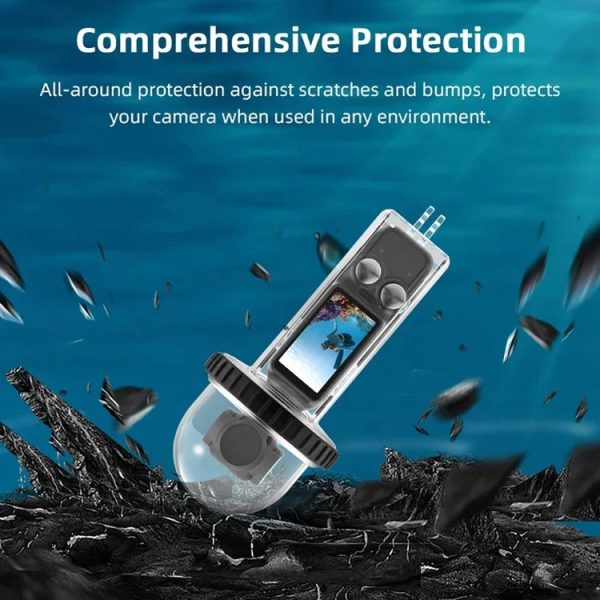 DJI Osmo Pocket 3 BRDRC 40m Depth Waterproof Case Diving Housing Cover (Transparent Handle) - Image 9