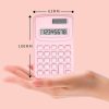 Small Solid Color Calculator Dormitory Student Office Exam Tool (Pink) - Image 3