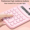 Small Solid Color Calculator Dormitory Student Office Exam Tool (Pink) - Image 4