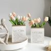 10 In 1 Tulip Bouquet With Paper Bag Home Decoration Simulation Flowers Paper Bag Floral Set Arrangement (Pink) - Image 2
