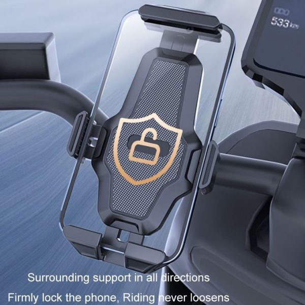 Cycling Bicycle Automatic Locking Mobile Phone Holder (Handlebars) - Image 3