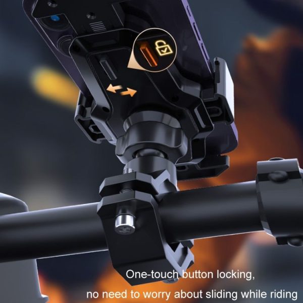 Cycling Bicycle Automatic Locking Mobile Phone Holder (Handlebars) - Image 4