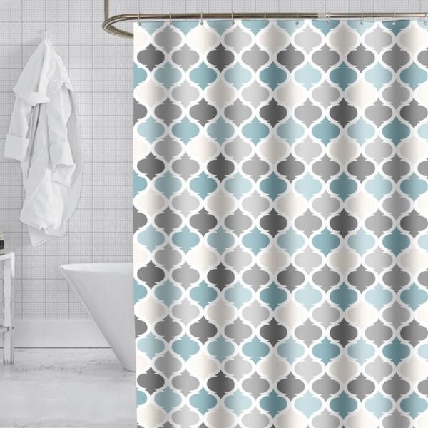 80x180cm Simple Thickened Waterproof Shower Curtain Polyester Bathroom Curtain Fabrics - Image 2