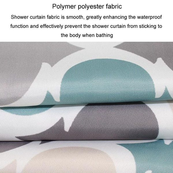 80x180cm Simple Thickened Waterproof Shower Curtain Polyester Bathroom Curtain Fabrics - Image 3