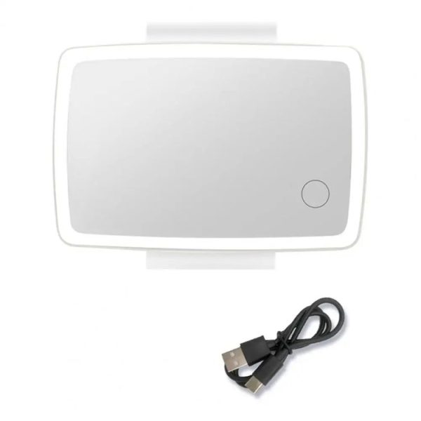 Car Sun Visor LED Light Cosmetic Mirror (White) - Image 2