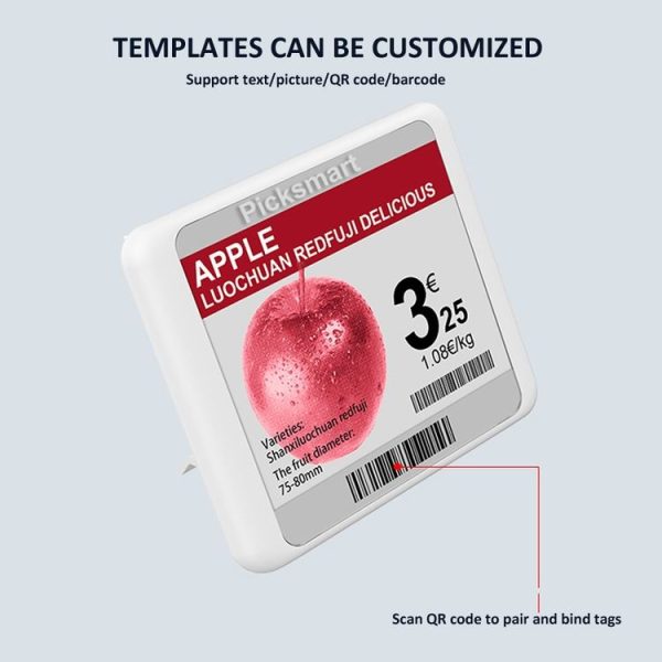 2.1 Inch E-ink Screen Bluetooth Smart Electronic Labels Support Custom Text / Picture / QR Code / Barcode - Image 7