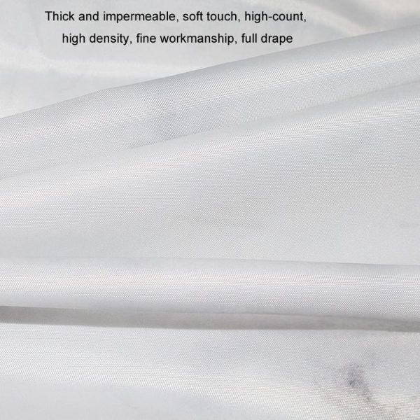 80x180cm Thickened Waterproof Moldproof Shower Curtain Simple Bathroom Hotel Curtain With Hooks (Marble) - Image 5