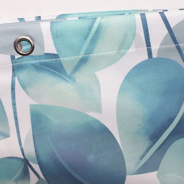 80x180cm Simple Fresh Style Home Shower Curtain Waterproof Thickened Bathroom Curtain Cloth With Hooks - Image 5