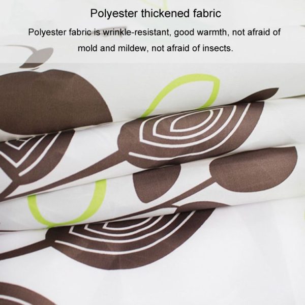 80x180cm Leaf Printed Waterproof Shower Curtain Thickened Polyester Bathroom Curtain Cloth - Image 4