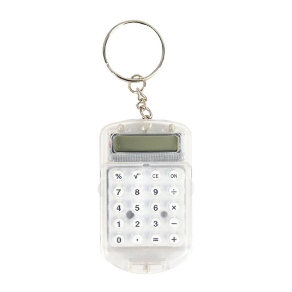 Flip Top Portable Mini Calculator Student Exam Office Calculator (White)