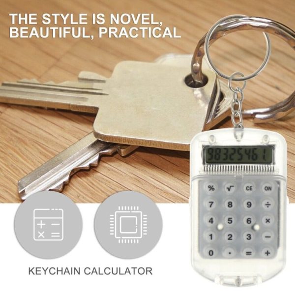 Flip Top Portable Mini Calculator Student Exam Office Calculator (White) - Image 4