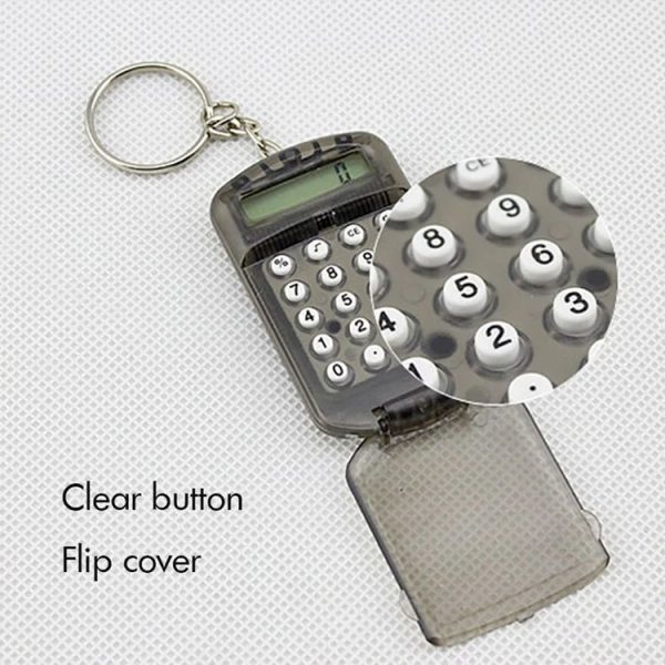 Flip Top Portable Mini Calculator Student Exam Office Calculator (White) - Image 5