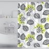 80x180cm Botanical Flower Printed Waterproof Polyester Shower Curtain Home Thickened Bathroom Curtain Cloth - Image 2