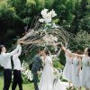 Hand Throwing Rings Ribbon Wedding Bar Atmosphere Stage Magic Props (Red) - Image 5