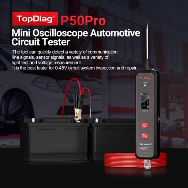 JDiag Mini Circuit Tester AC / DC Detection Multi-function Oscilloscope (P50 Pro) - Image 2