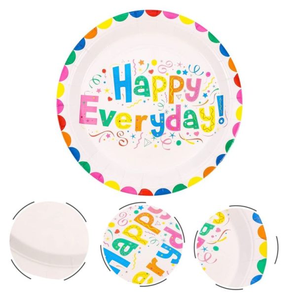 10pcs / Set Birthday Colorful Disposable Tableware Theme Party Decoration Set, Style: 230ml Paper Cup - Image 4