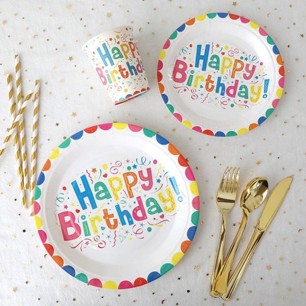 10pcs / Set Birthday Colorful Disposable Tableware Theme Party Decoration Set, Style: 230ml Paper Cup - Image 6