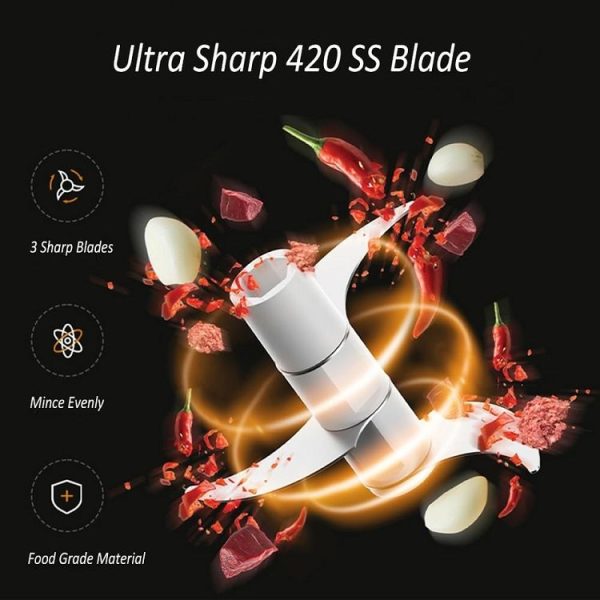 Kitchen Multifunctional Garlic Food Supplement Vegetable Cutter (White) - Image 6